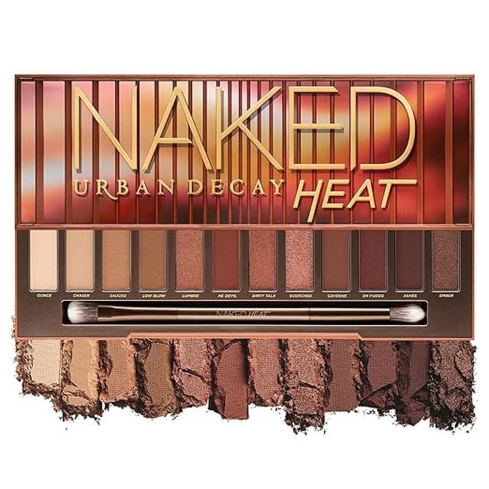 Urban Decay Naked Heat Eyeshadow Palette Warm Amber Matte Shimmer Shades
